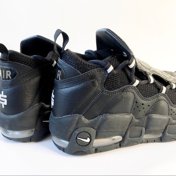 Nike Air More Money Black and Silver Sneakers - Picture 5 of 7